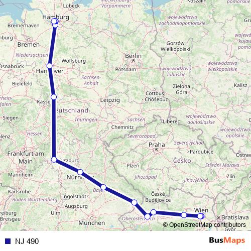 NJ 490 rail Line Map