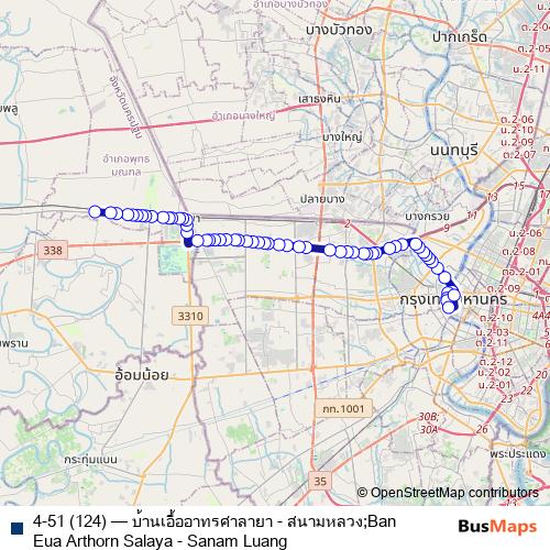 4-51 (124) bus Line Map