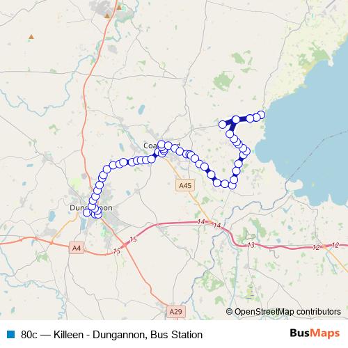 80c bus Line Map