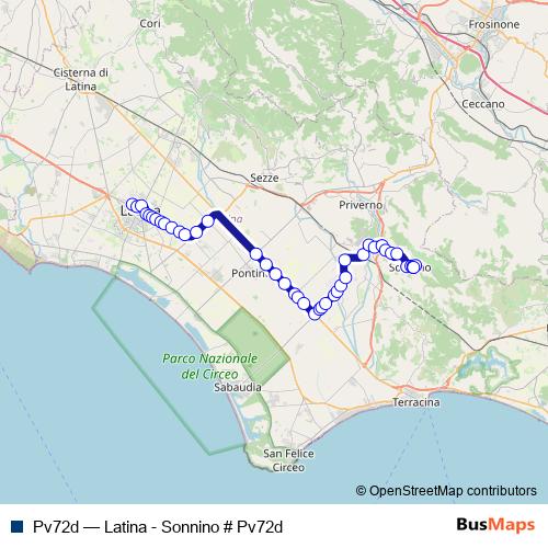 Pv72d bus Line Map