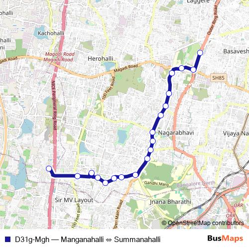 D31g-Mgh bus Line Map