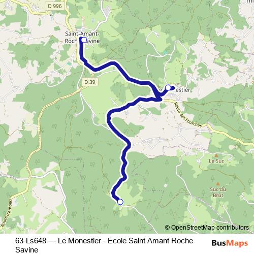 63-Ls648 bus Line Map