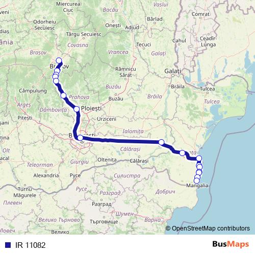 IR 11082 rail Line Map