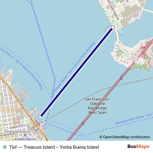 Tisf ferry Line Map