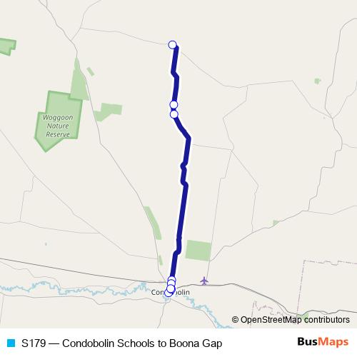 S179 bus Line Map