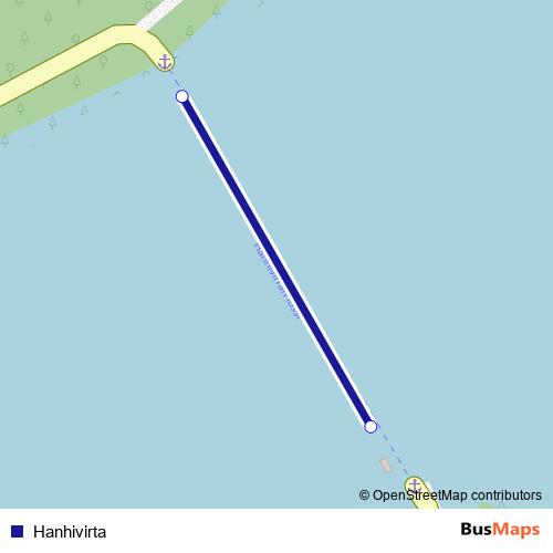 Hanhivirta ferry Line Map