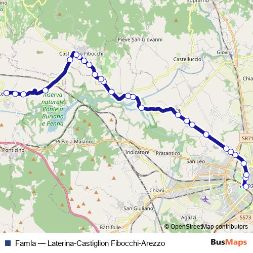 Famla bus Line Map