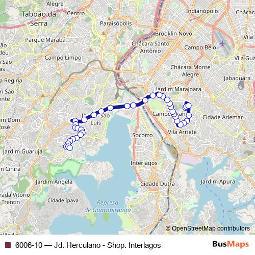 6006-10 bus Line Map