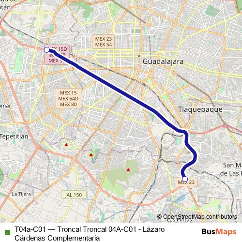 T04a-C01 bus Line Map