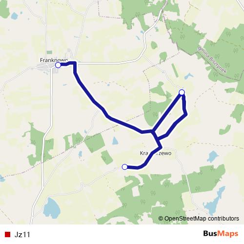 Jz11 bus Line Map