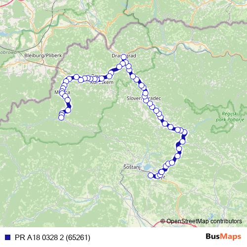 PR A18 0328 2 (65261) bus Line Map