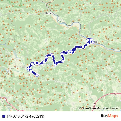 PR A18 0472 4 (65213) bus Line Map