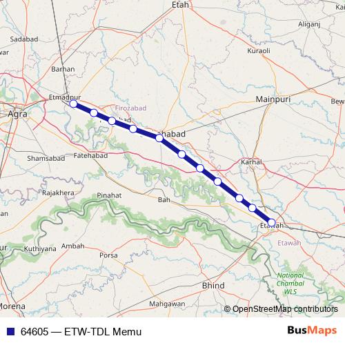 64605 rail Line Map