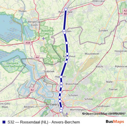 S32 rail Line Map