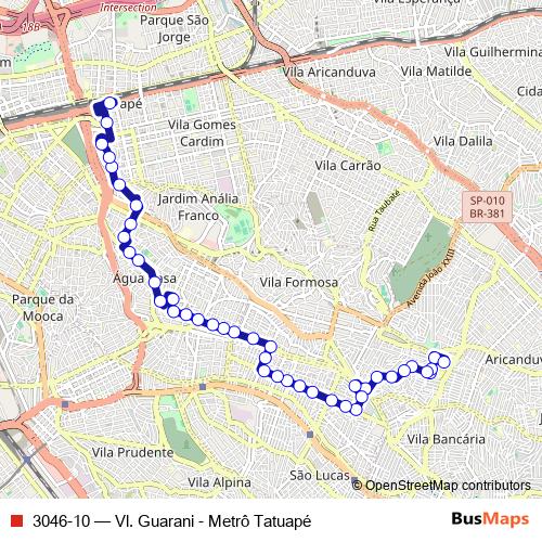 3046-10 bus Line Map