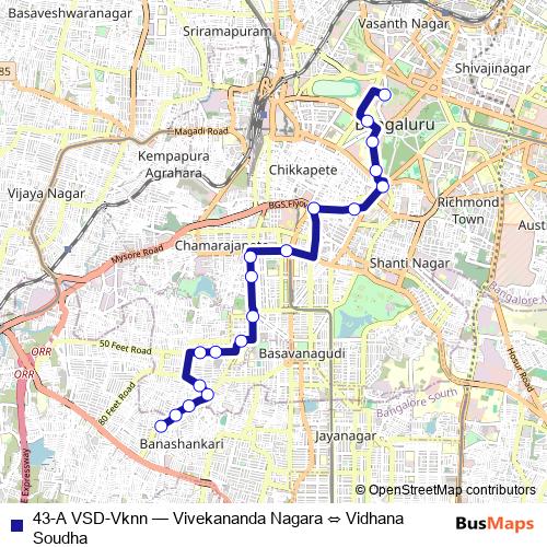 43-A VSD-Vknn bus Line Map