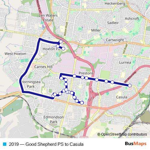 2019 bus Line Map