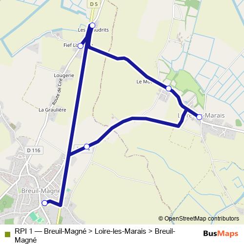 RPI 1 bus Line Map