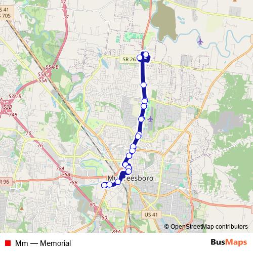 Mm bus Line Map