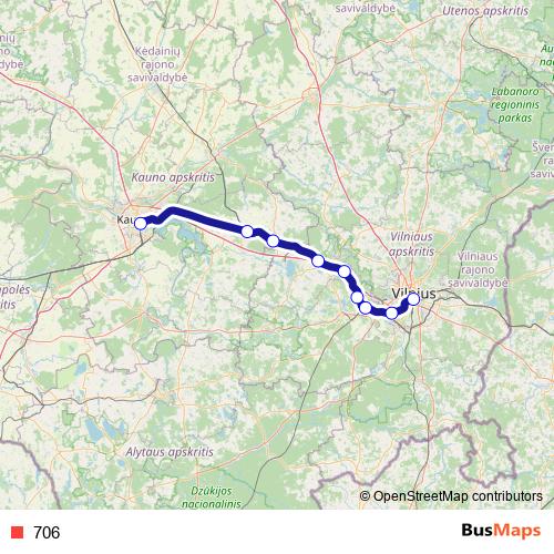 706 rail Line Map