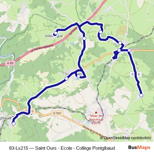63-Ls215 bus Line Map