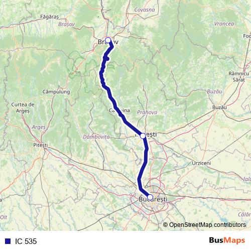 IC 535 rail Line Map
