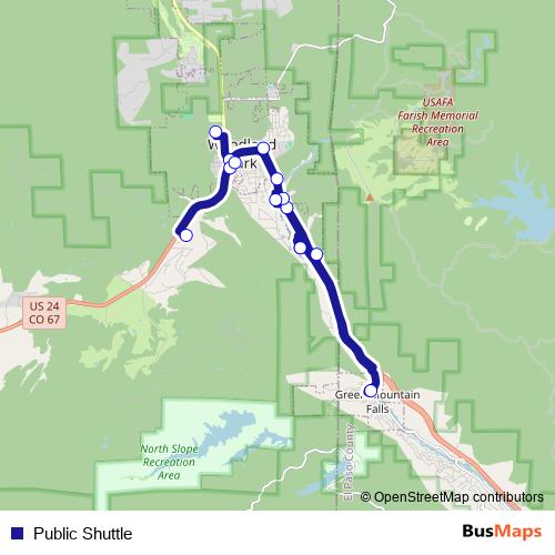 Public Shuttle bus Line Map
