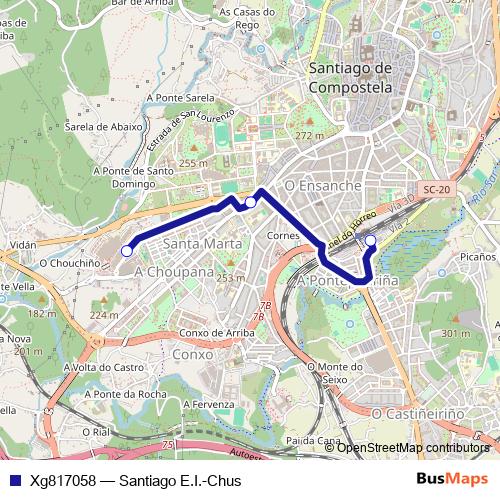 Xg817058 bus Line Map