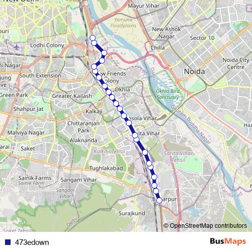473edown bus Line Map
