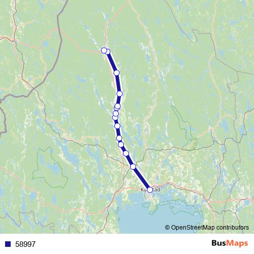 58997 bus Line Map