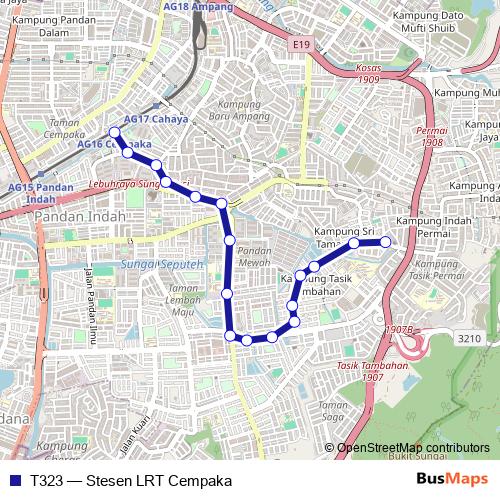 T323 bus Line Map