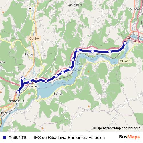 Xg604010 bus Line Map