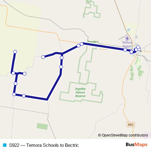 S922 bus Line Map