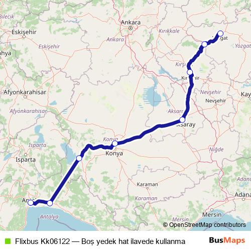 Flixbus Kk06122 bus Line Map
