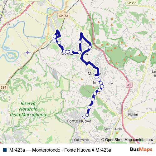 Mr423a bus Line Map