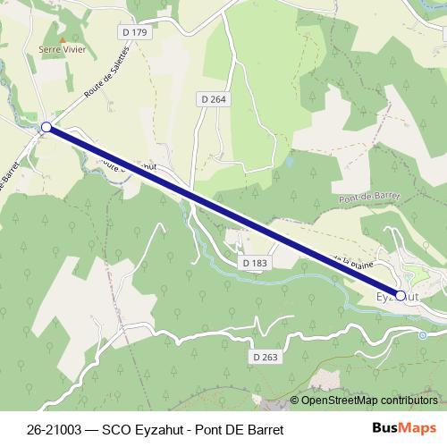 26-21003 bus Line Map