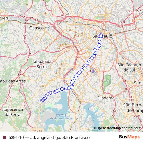 5391-10 bus Line Map