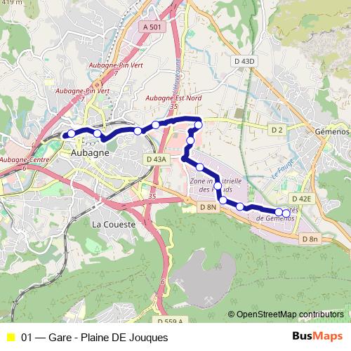 01 bus Line Map