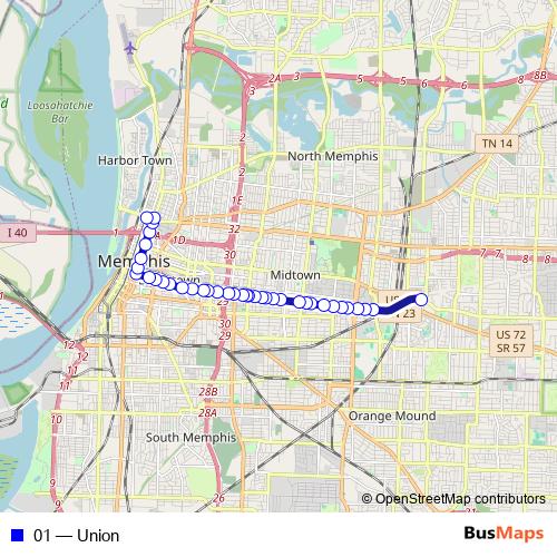 01 bus Line Map