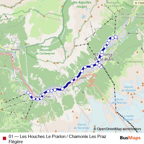 01 bus Line Map