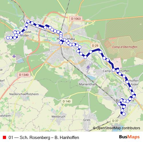 01 bus Line Map