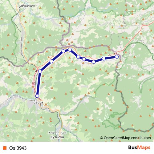 Os 3943 rail Line Map