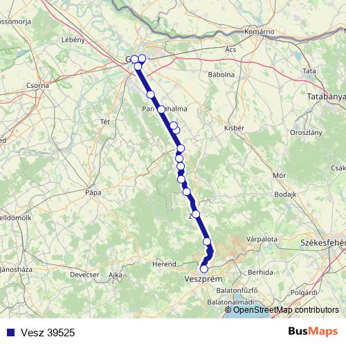 Vesz 39525 rail Line Map