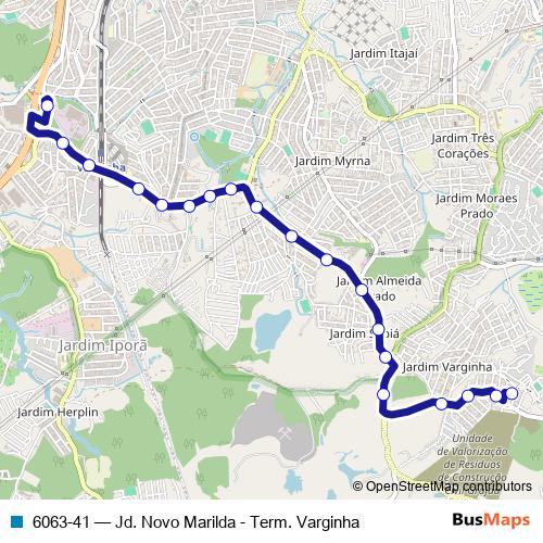 6063-41 bus Line Map