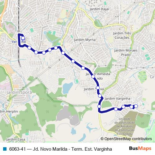 6063-41 bus Line Map