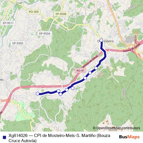 Xg814026 bus Line Map