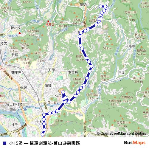 小15區 bus Line Map