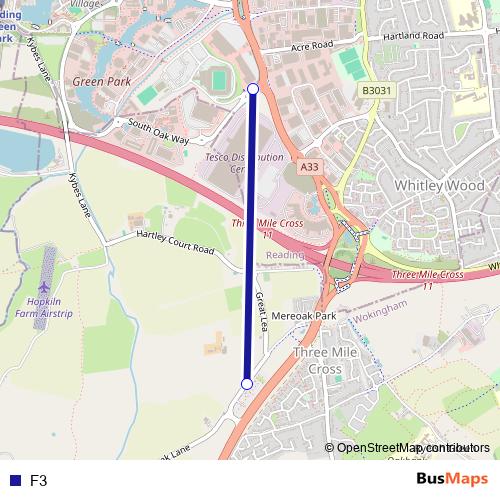 F3 bus Line Map