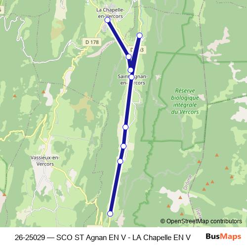26-25029 bus Line Map