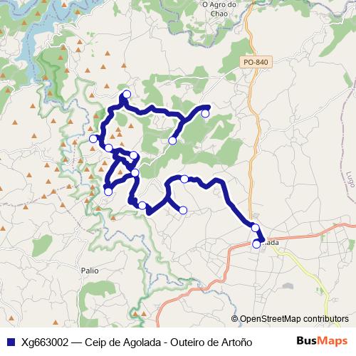 Xg663002 bus Line Map